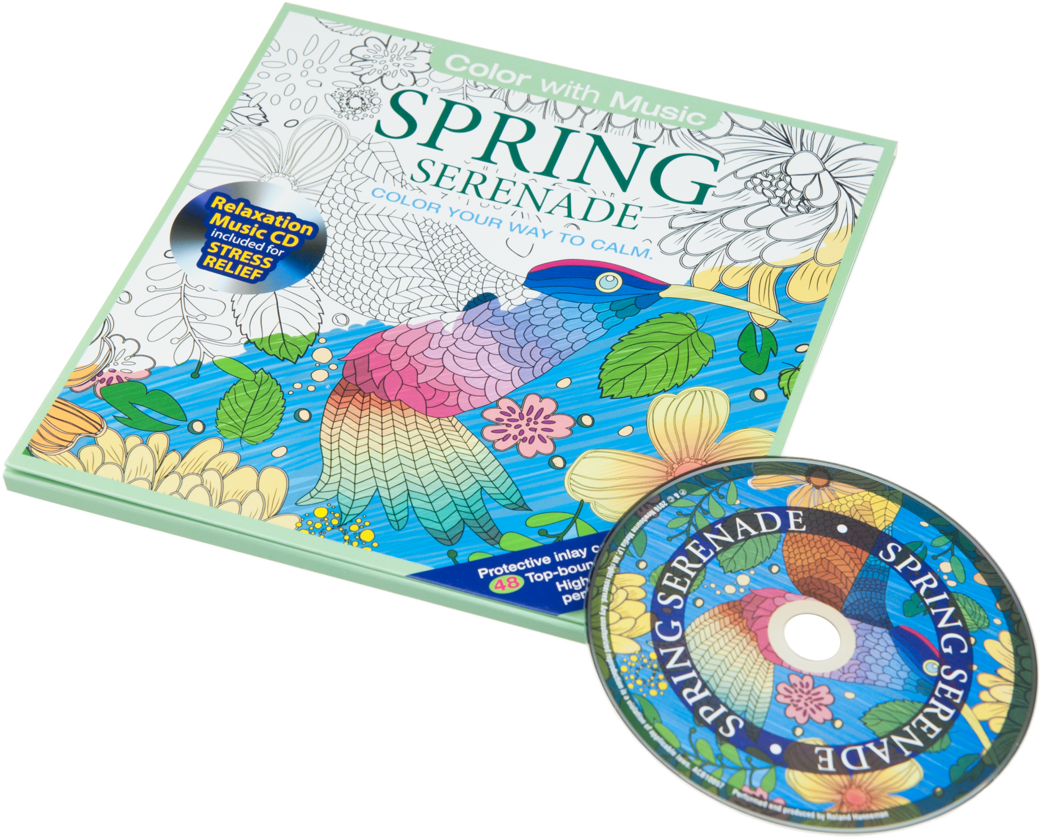 Color With Music Spring Serenade Adult Coloring Book - Coloring Book (2048x1649), Png Download
