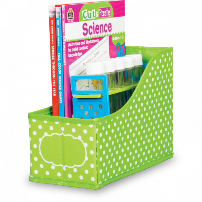 Lime Polka Dots Book Bin - Polka Dot (700x700), Png Download
