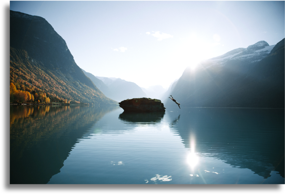 Ab Landscape Content - Tarn (1000x1388), Png Download