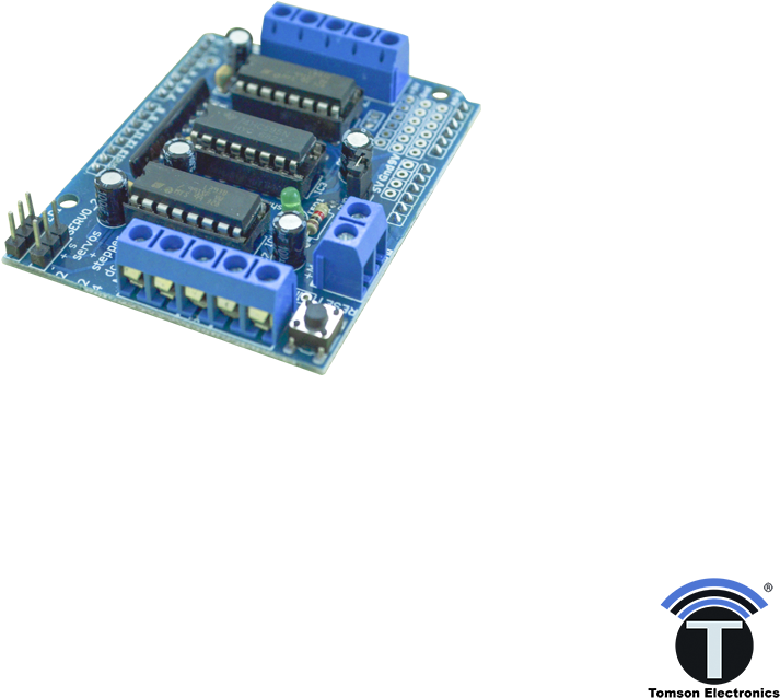 L293 Motor Shield For Arduino - Electronic Component (1024x1024), Png Download