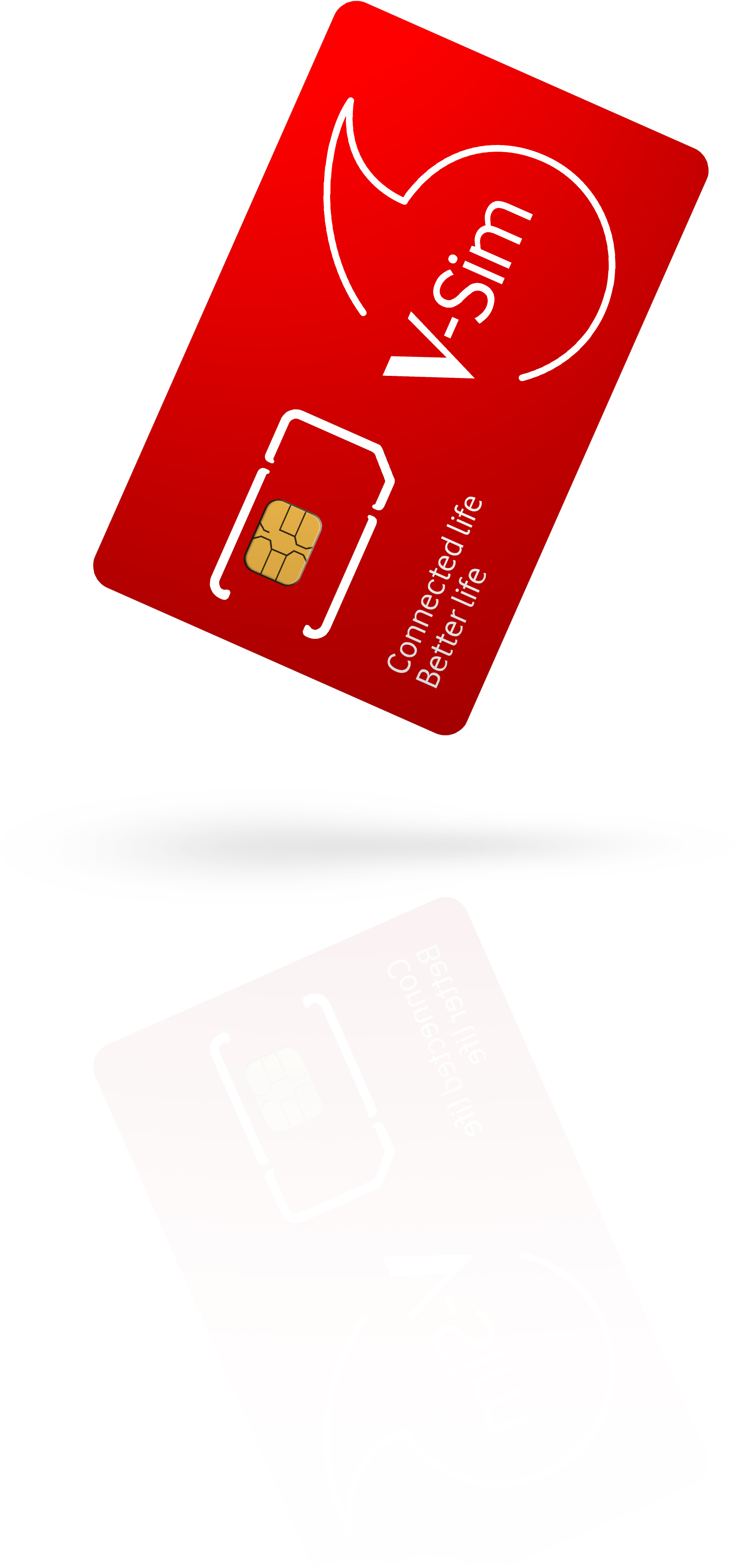 What's In The Box - V Sim Card (2204x4179), Png Download