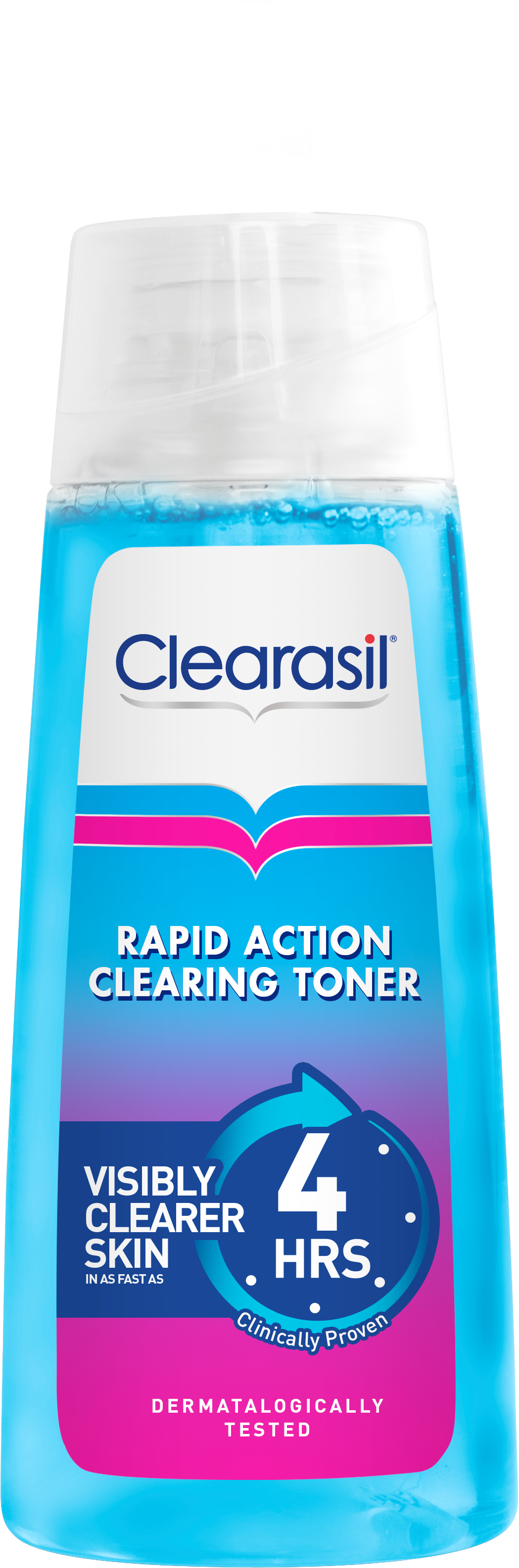Toner - Clearasil Rapid Action Clearing Toner (1065x3169), Png Download