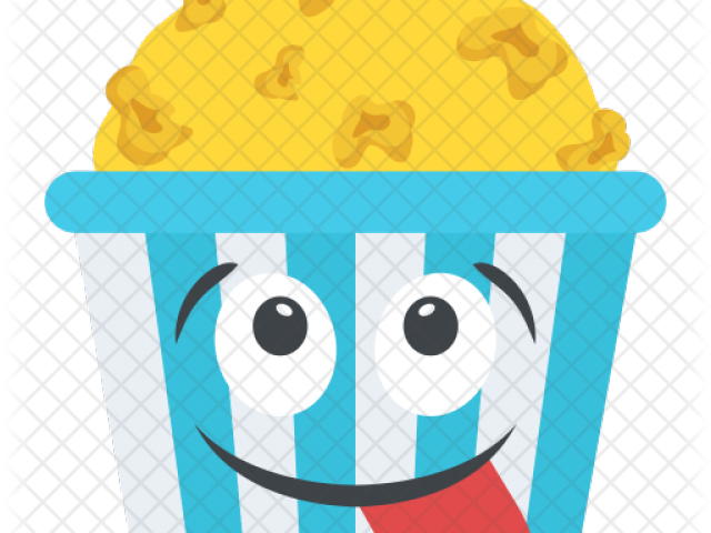 Popcorn Clipart Emoji - Cartoon Icon Png Free (640x480), Png Download