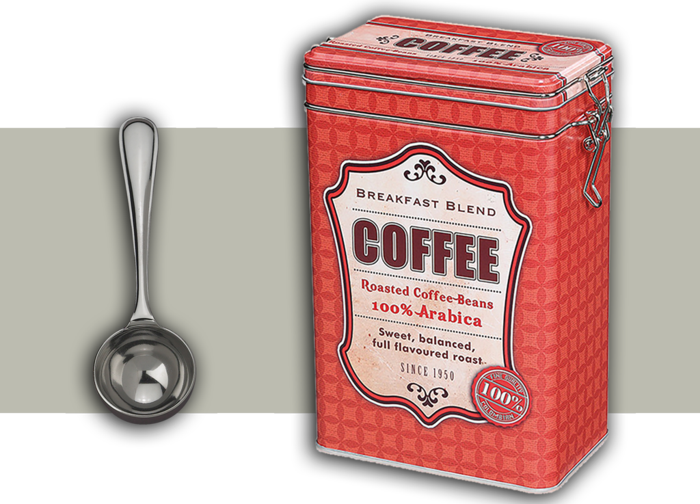 Zassenhaus Vintage Metal Coffee Storage Tin, - Retro Style (700x504), Png Download