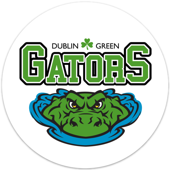 Dublin Green Gators Car Magnet - Dublin Green Gators (583x583), Png Download