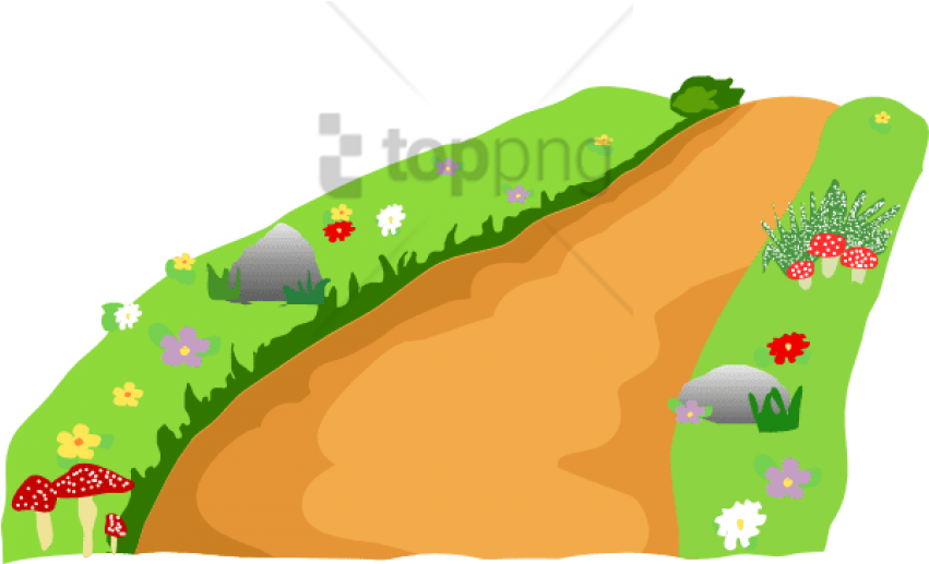 Free Png Pathway Png Png Image With Transparent Background - Pathway Cartoon Png (850x724), Png Download