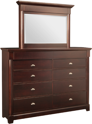 Hudson Valley 10 Drawer Dresser - Bedroom Media Dresser (600x577), Png Download