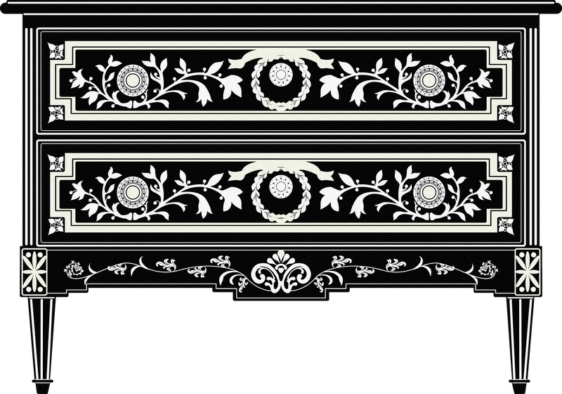 Laminas Para Decoupage Y Scrapbook - Silhouette Dresser (800x560), Png Download