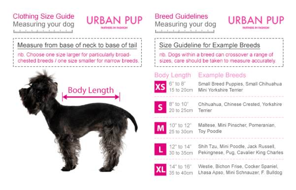 Small To Extra Large Measurement For Harness Fuzzyard (600x600), Png Download