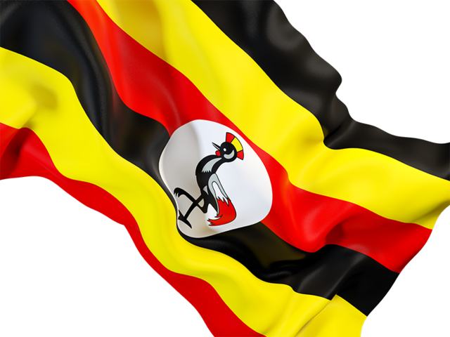 Uganda Flag Waving Png (640x480), Png Download