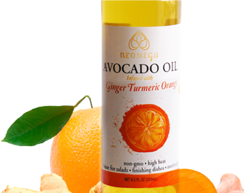 Neomega Avocado Oil Ginger Turmeric Orange - Tangerine (1200x630), Png Download