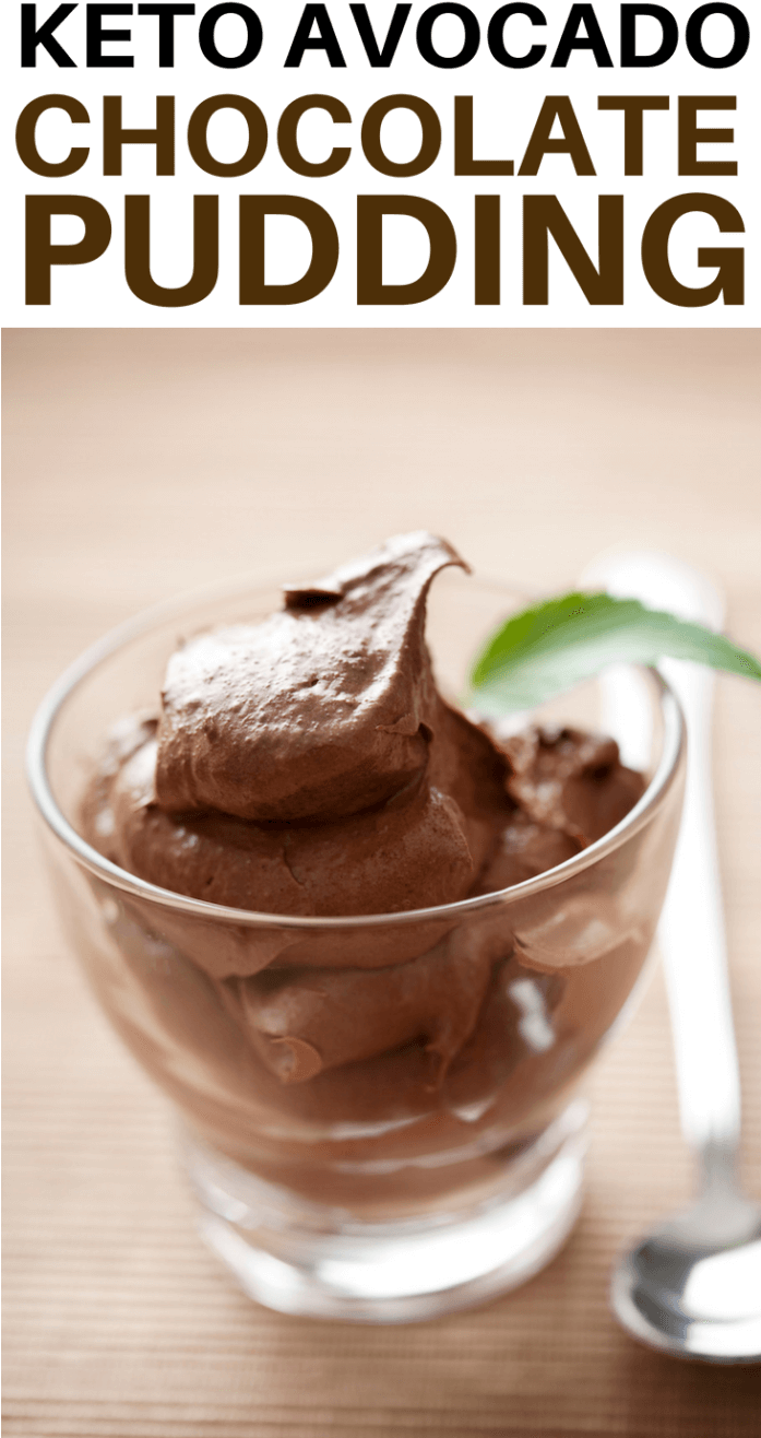 Low Carb Keto Avocado Chocolate Mousse Pudding Recipe - Italian Chocolate Mousse (696x1325), Png Download