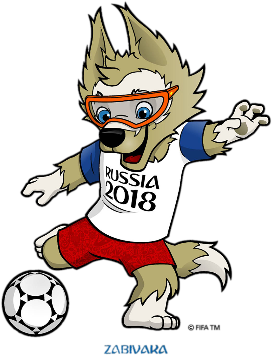 Mascot World Cup 2018 Russia Zabivaka Transparent - World Cup 2018 Transparent (1200x1545), Png Download