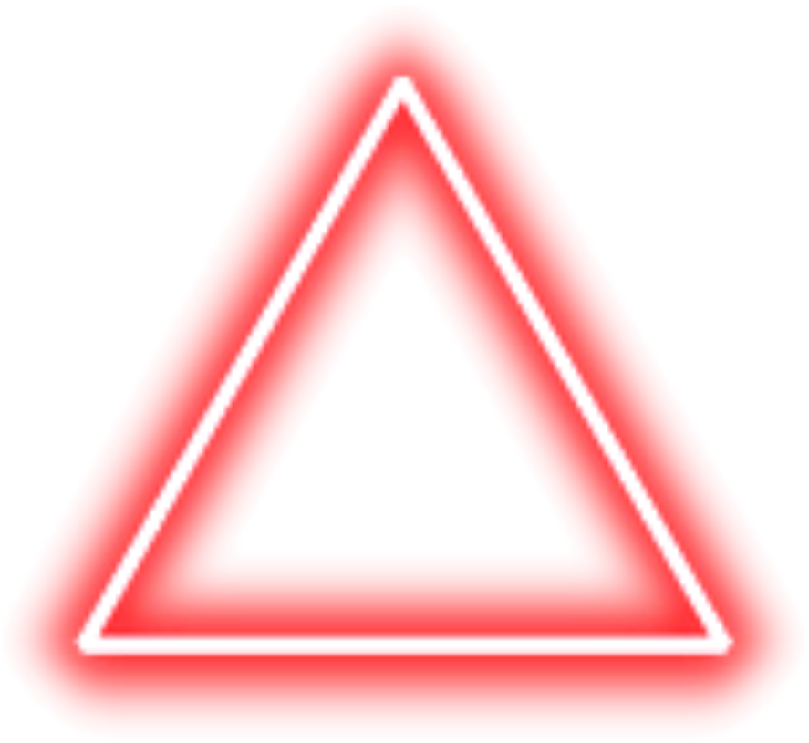 #neon #triangle #border #png #red #freetoedit - New Editing Png (1024x1024), Png Download