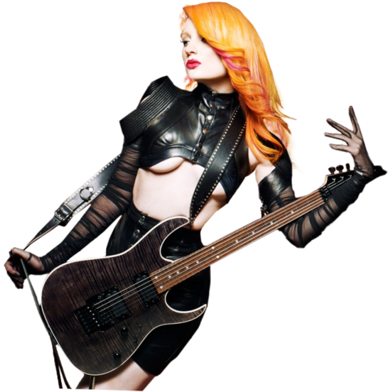 Guitar Girl - Latex Clothing (600x600), Png Download