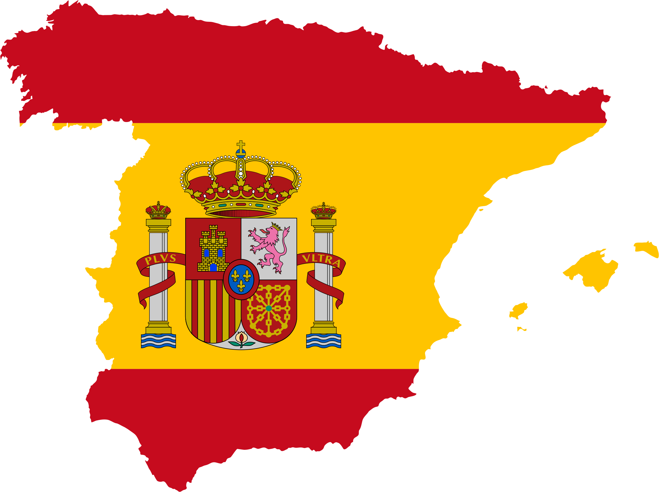 Spain Map Maps Details - Spain Flag (2298x1714), Png Download