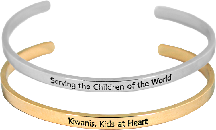 Kiwanis Stackable Bracelet - Bracelet Transparent Png (800x800), Png Download