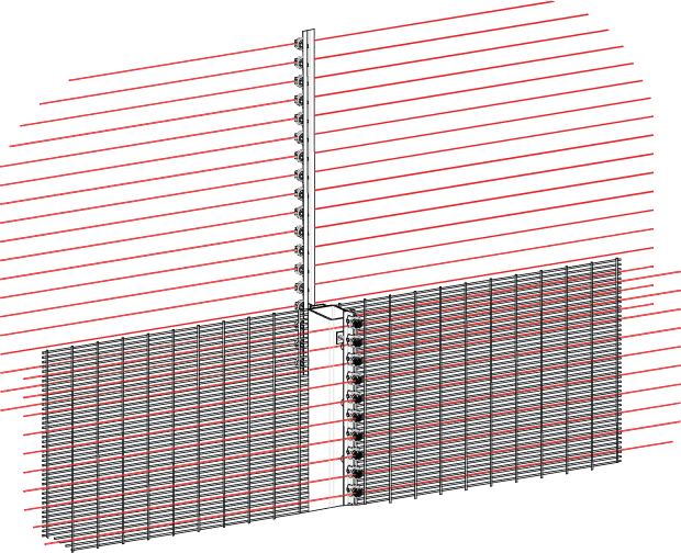 Pulsesecure Electric Security Fencing - Mesh (620x504), Png Download