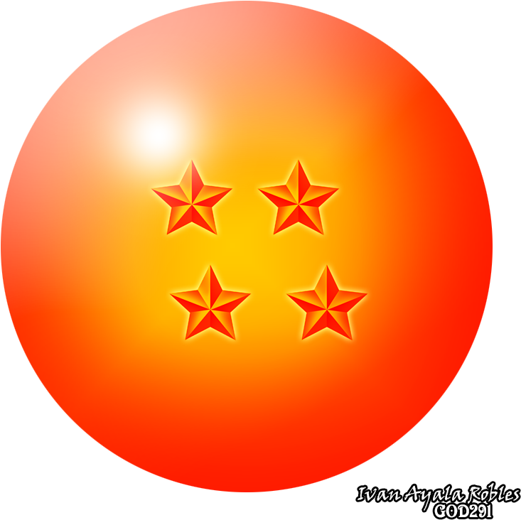 Esfera De 4 Estrellas Png - Esfera Del Dragon De 1 Estrella (800x800), Png Download