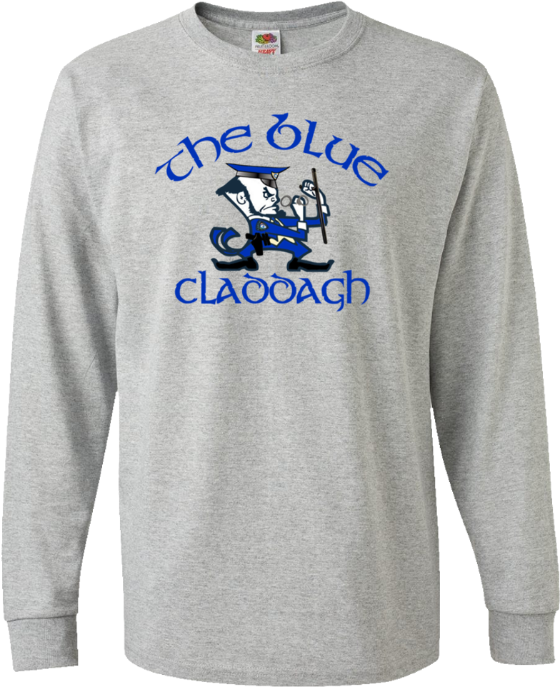 Blue - Long-sleeved T-shirt (1000x1000), Png Download