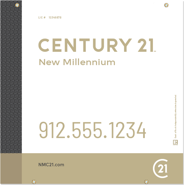 Century 21® Hanging Sign Panels-24x24ho Des3w - Century 21 New Colors (800x800), Png Download