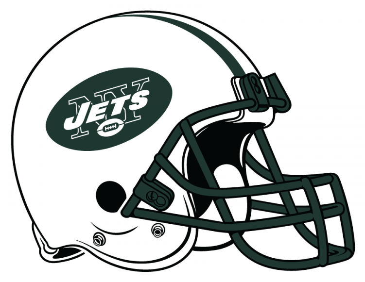New York Jets Iron On Stickers And Peel-off Decals - New York Jets Helmet Logo (750x930), Png Download
