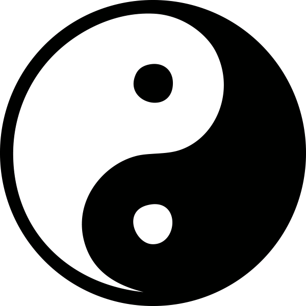 Ying Yang - Yin Yang Transparent Bright (600x600), Png Download