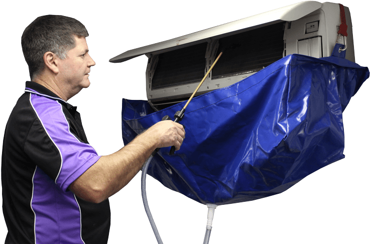Ac Cleaning Services Dubai - Air Conditioner Cleaning Cover (750x491), Png Download