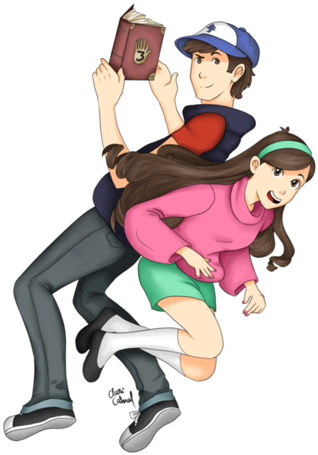 Mabel And Dipper As Teens (500x707), Png Download