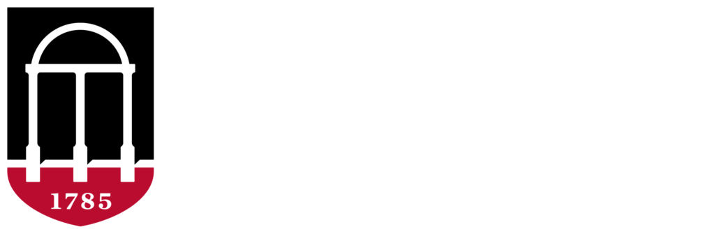 University Of Georgia Reversed Color And White Logo - University Of Georgia (1024x335), Png Download
