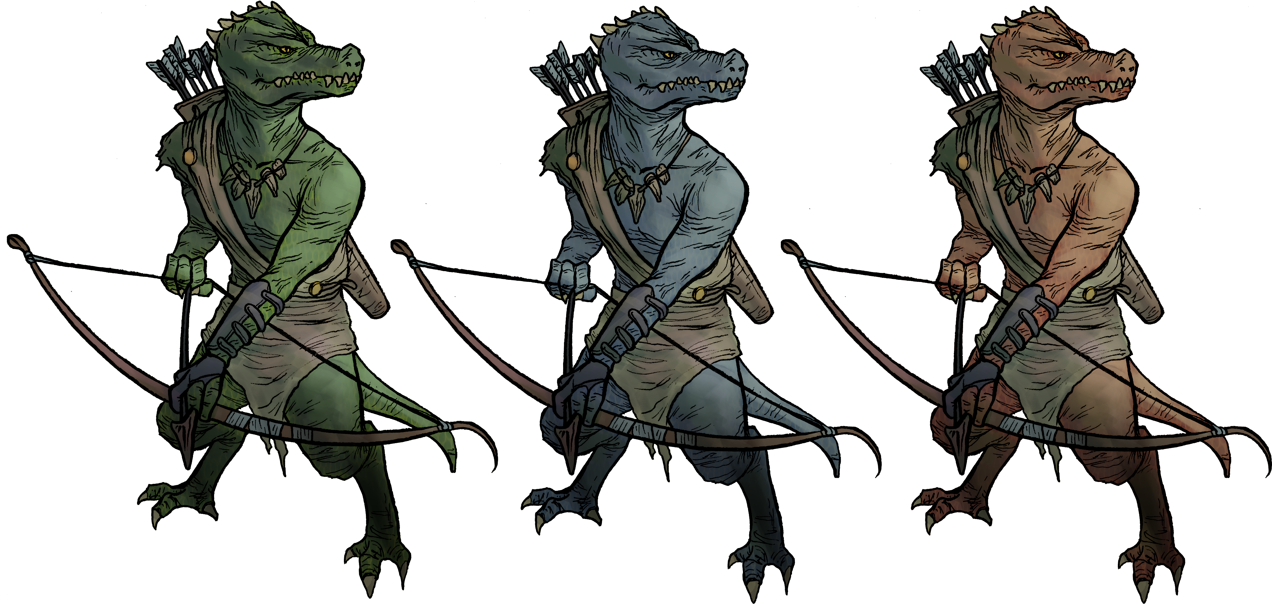 Just Some Isometric Kobold Archers - Illustration (4261x2048), Png Download