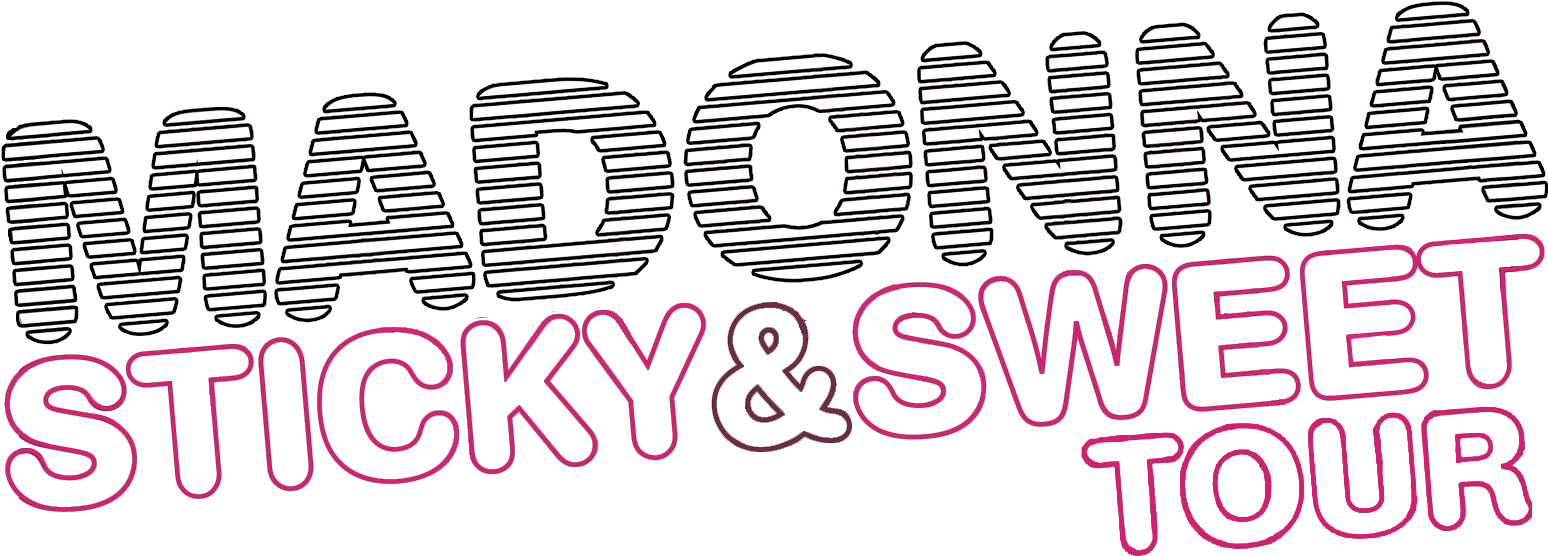 Madonna Sticky And Sweet Tour Logo (1551x562), Png Download