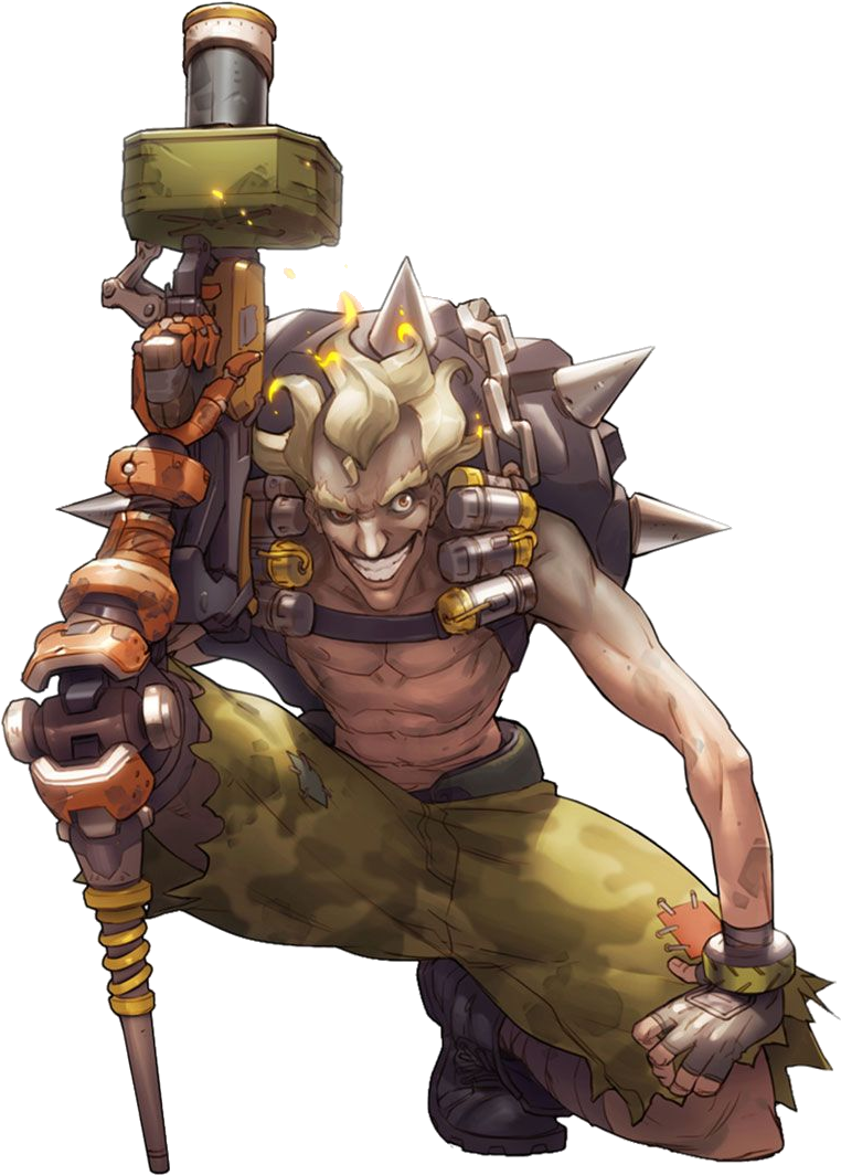 Junkratrender - “ - Overwatch Junkrat Concept Art (850x1100), Png Download
