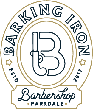 Barking Iron Barbershop - Calligraphy (700x700), Png Download