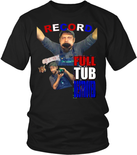 Hillbilly Record Full Tub T-shirt - Larry Bernandez T Shirt (600x600), Png Download