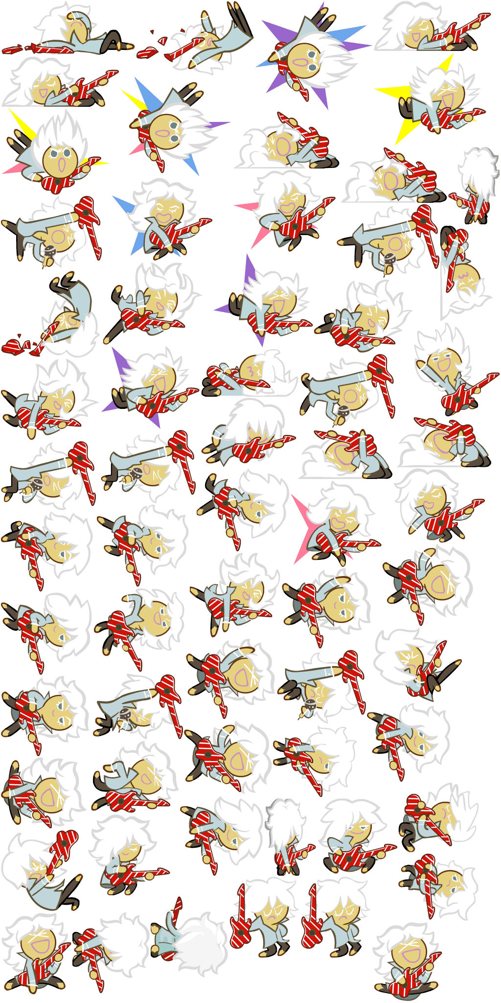 Tristianj/rockstar Cookie - Rockstar Cookie Sprite Sheet (1024x2048), Png Download