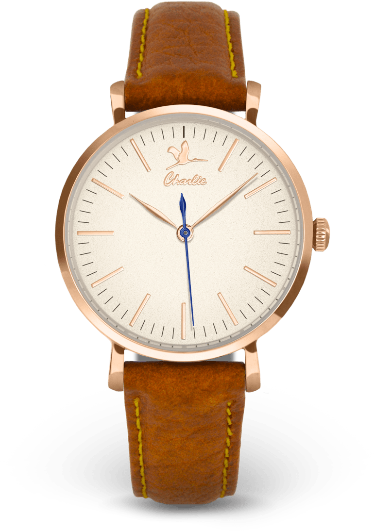 La Sully-rose Gold - Montre Charlie Femme (1300x1299), Png Download