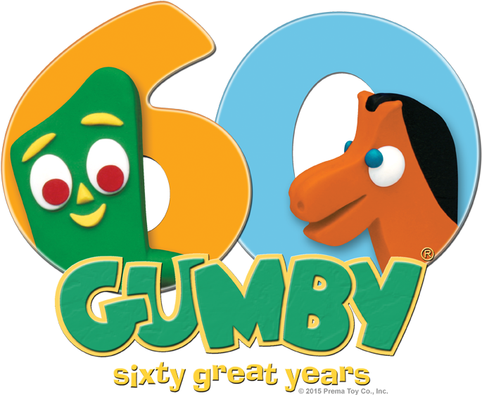Gumby 60th Men's Crewneck Sweatshirt - Gumby (850x588), Png Download