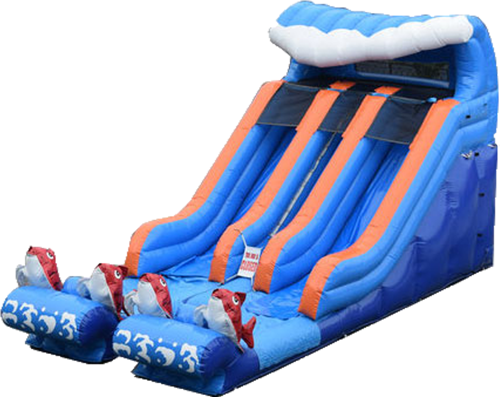 15ft Dual Lane Kahuna - Inflatable (1024x1024), Png Download