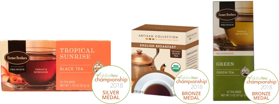 Farmer Brothers' Hot Teas Win Three Medals At Gtc - Box (924x346), Png Download