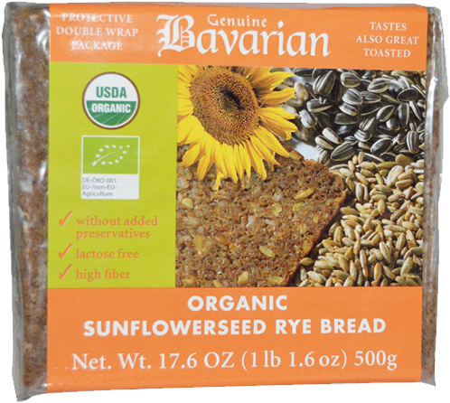 Bavarian, Pan De Centeno Y Semilla De Girasol Integral - Sunflower (600x700), Png Download