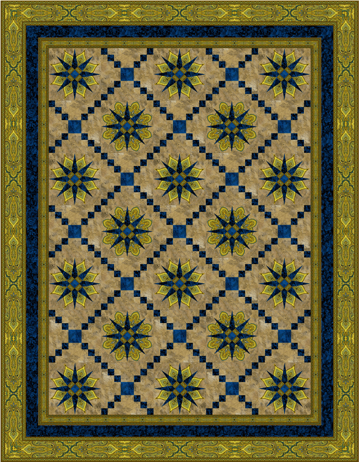 Jinny Beyer Studio Renaissance Garden Quilt Pattern - Patrones Pulseras En Macrame (900x900), Png Download