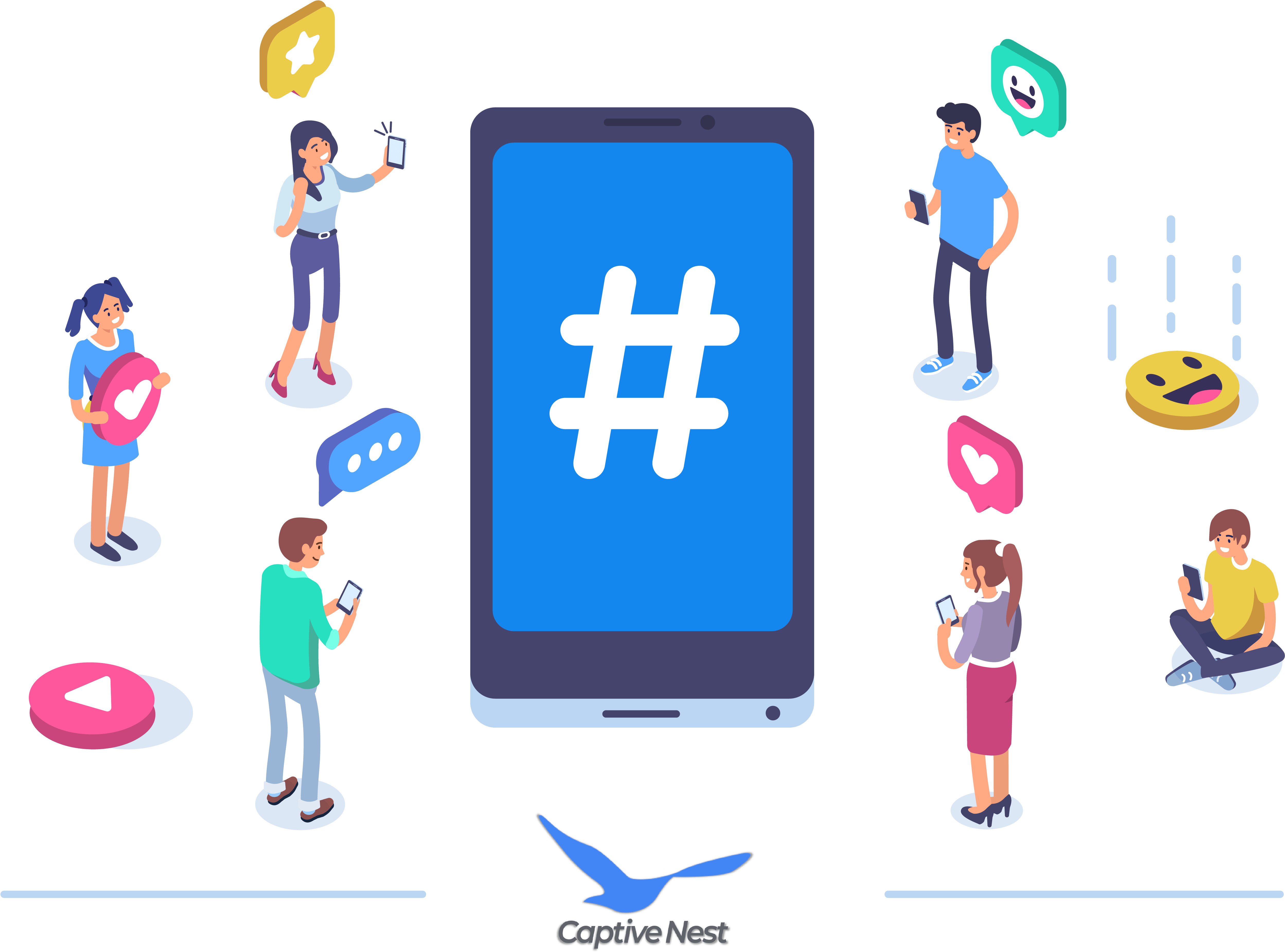 Social Media Marketing - Social Media (4994x3880), Png Download