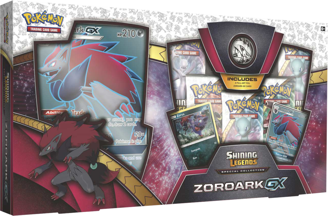 Shining Legends Special Collection - Pokemon Zoroark Gx Box (1060x699), Png Download