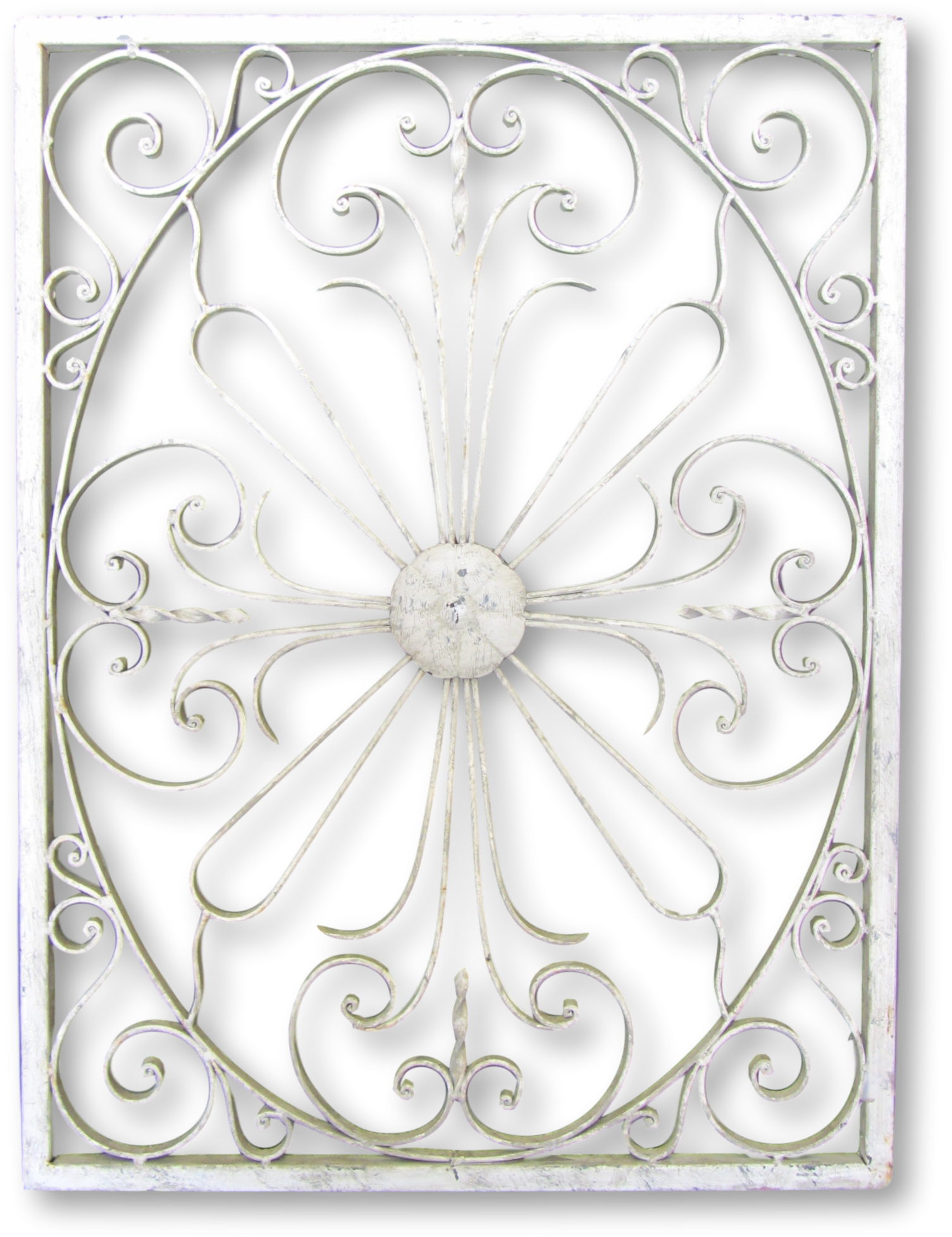 Com/products/vintage Painted White - Floral Design (2048x2047), Png Download