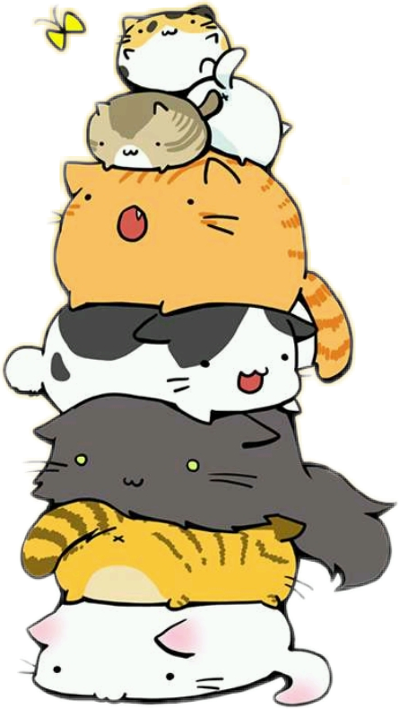 #freetoedit - Kawaii Cat (445x790), Png Download