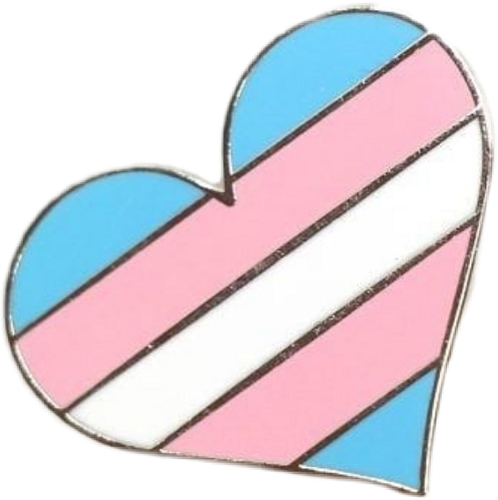 #lgbtq #trans #pride #button #pins #sticker #png #freetoedit - Trans Flag Aesthetic (1024x1029), Png Download