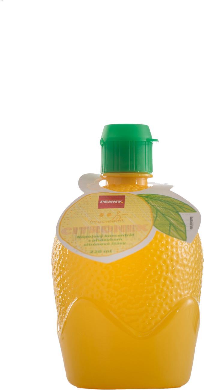 Lemon Juice 220ml Lemon Juice & Lemon Dressing - Glass Bottle (1280x1921), Png Download