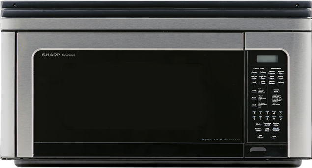 Stainless Steel Microwave Oven Png Image Background - Sharp Carousel Microwave (760x408), Png Download