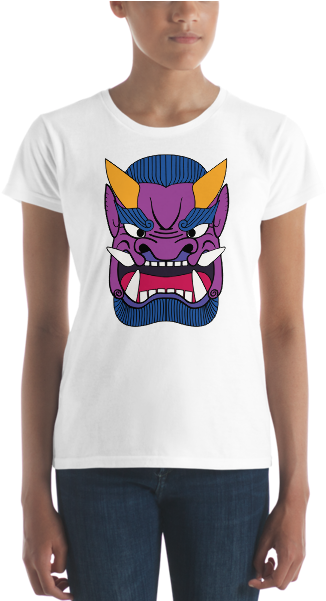 Japanese Ogre Guardian Women's Short Sleeve T-shirt - Shirt (600x600), Png Download